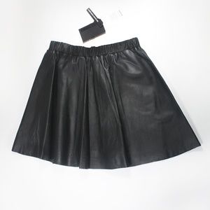 Black Just Female Leather Skirt